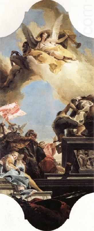 Giovanni Battista Tiepolo Erection of a Statue to an Emperor china oil painting image